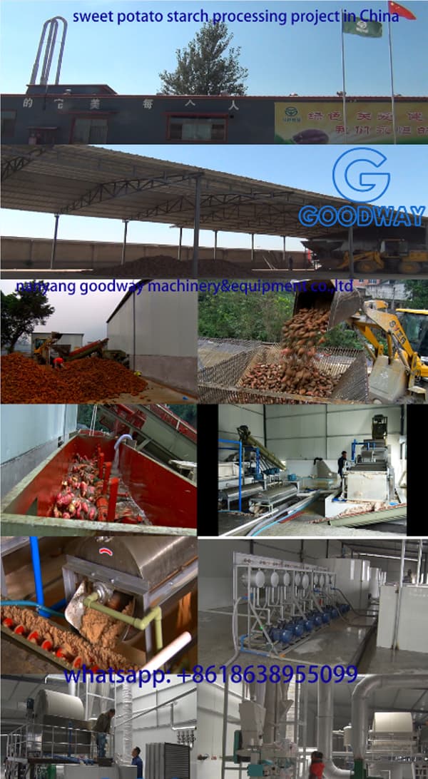 Projeto de processamento de amido de batata doce na China