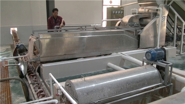 Como garantir o bom funcionamento do equipamento durante o processamento de amido de mandioca